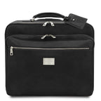 VARSAVIA Leather Pilot Case With two Wheels