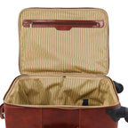 TL VOYAGER 4 Wheels Vertical Leather Trolley