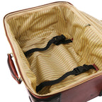 TL VOYAGER 4 Wheels Vertical Leather Trolley