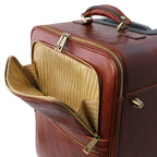 TL VOYAGER 4 Wheels Vertical Leather Trolley