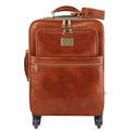 TL VOYAGER 4 Wheels Vertical Leather Trolley
