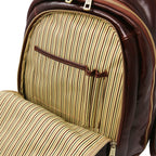 PERTH 2 Compartments Leather Backpack