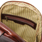PERTH 2 Compartments Leather Backpack