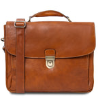 ALESSANDRIA LEATHER MULTI COMPARTMENT LAPTOP BRIEFCASE