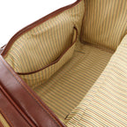 TL VOYAGER Travel Leather bag With Side Pockets