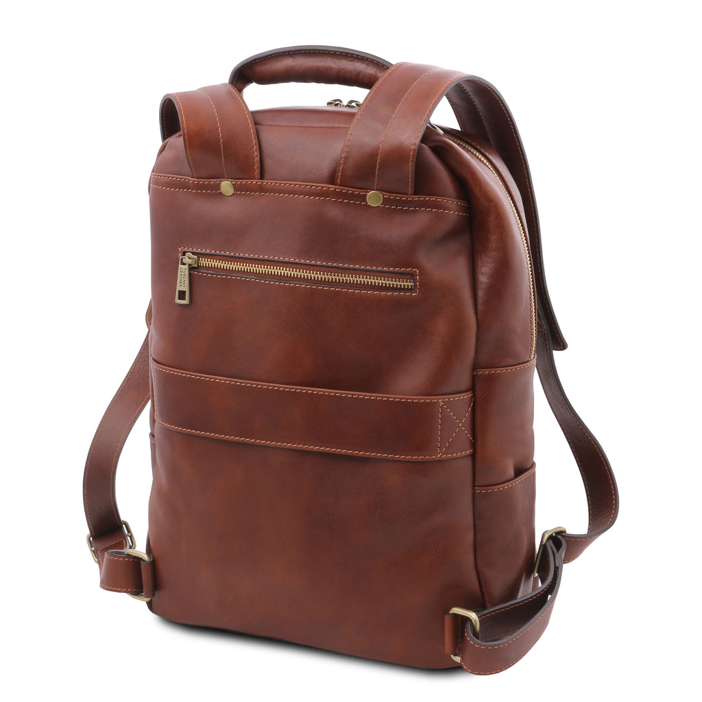 MELBOURNE Leather Laptop Backpack