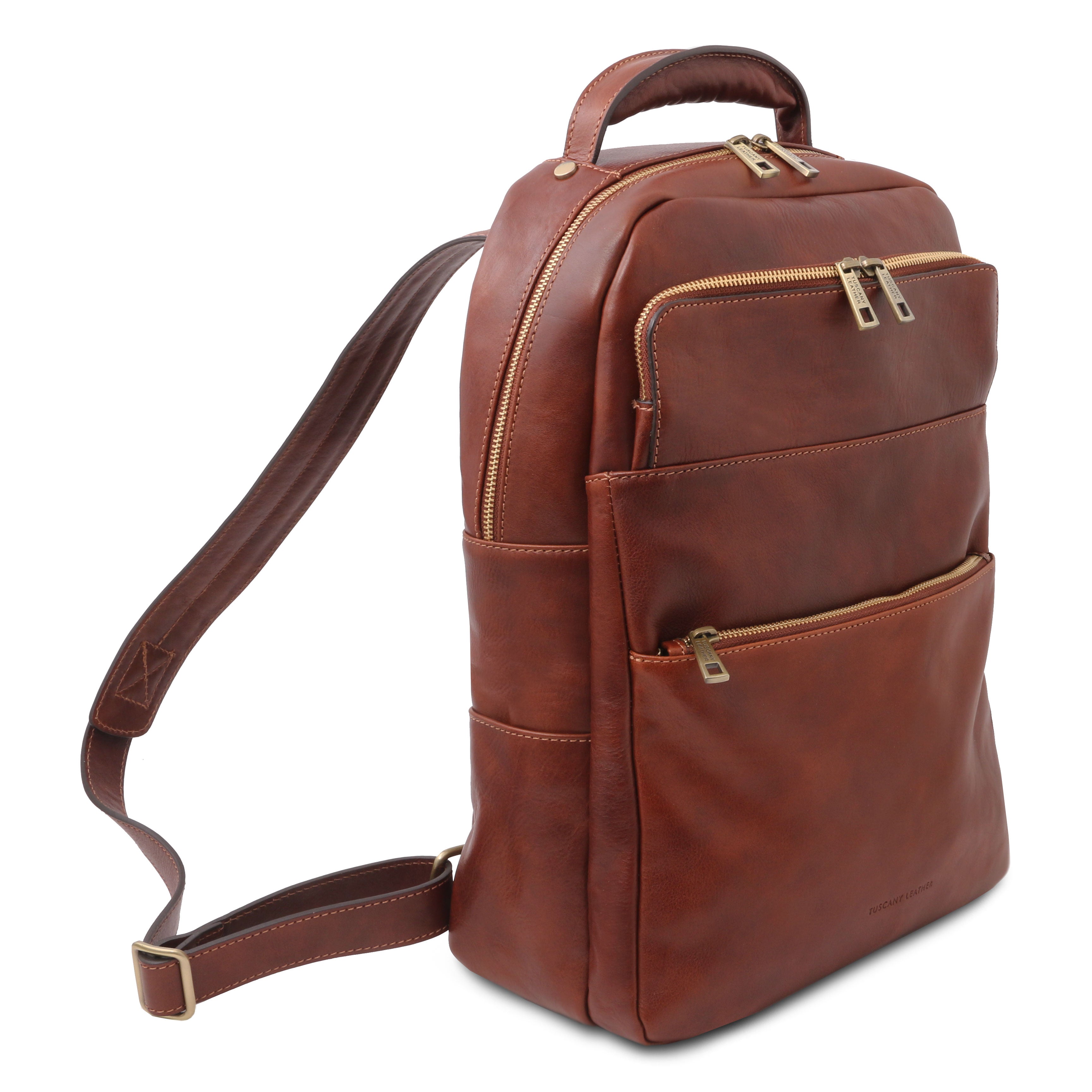 MELBOURNE Leather Laptop Backpack