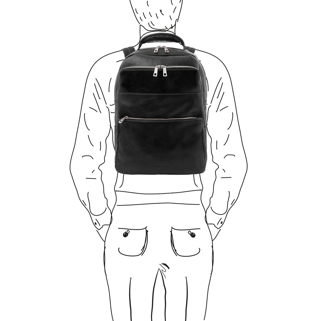 MELBOURNE Leather Laptop Backpack