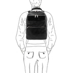 MELBOURNE Leather Laptop Backpack