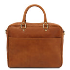 PISA Leather Laptop Briefcase With Front Pocket