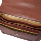 CREMONA Leather Briefcase 3 Compartments