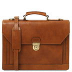 CREMONA Leather Briefcase 3 Compartments