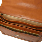 CREMONA Leather Briefcase 3 Compartments