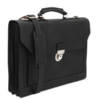 CREMONA Leather Briefcase 3 Compartments