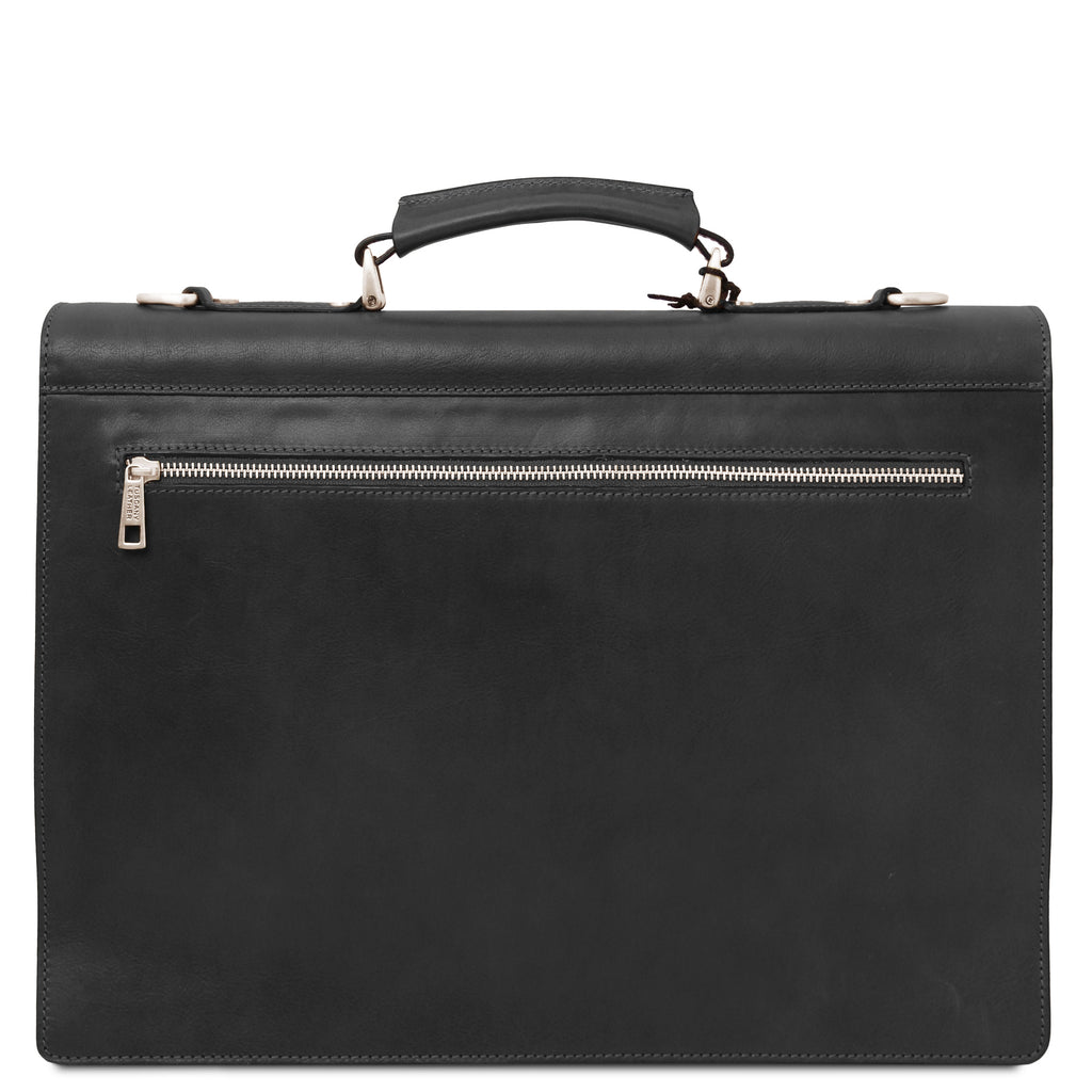 CREMONA Leather Briefcase 3 Compartments