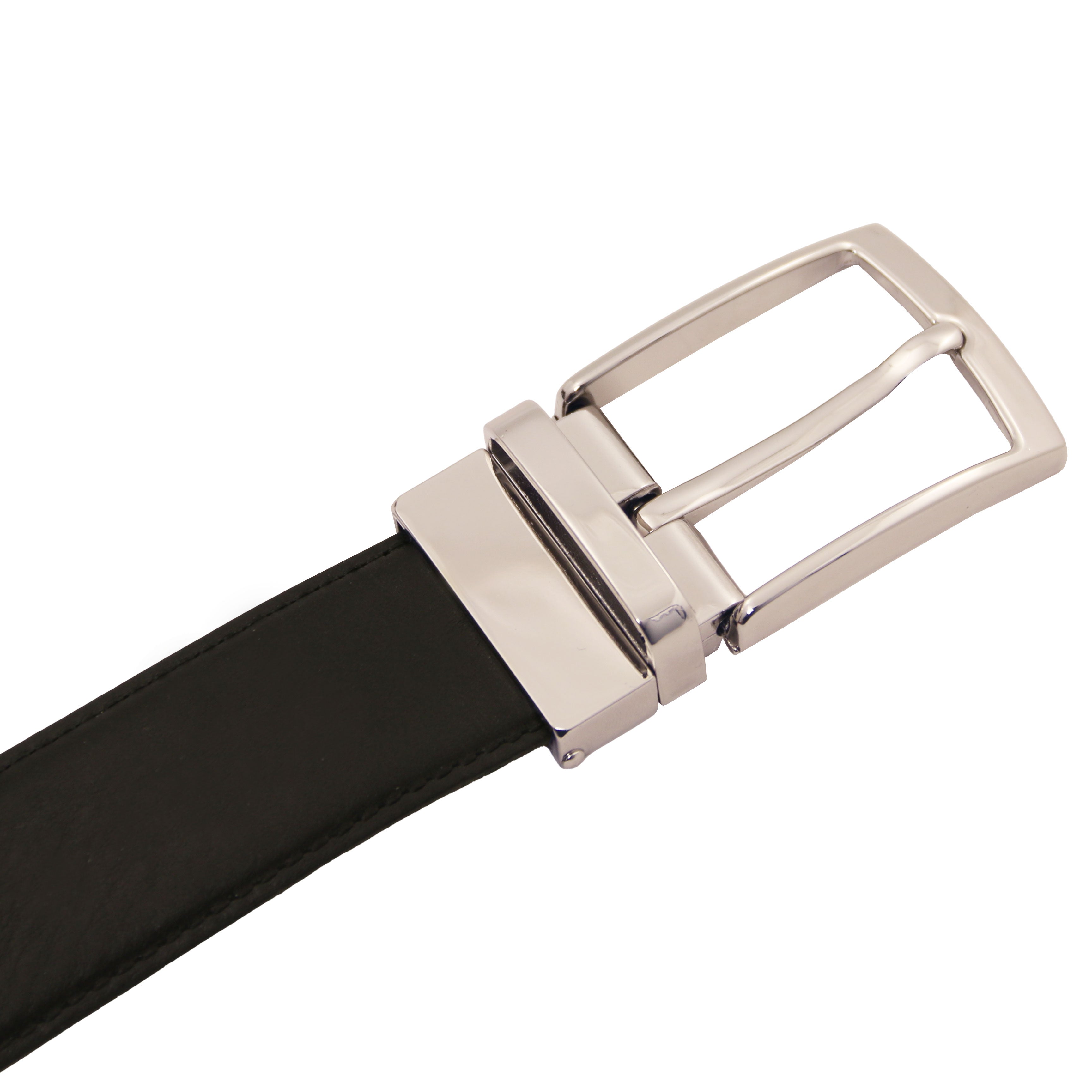 Elegant Double-sided Leather Belt 35mm in Smooth Leather