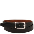 Elegant Double-sided Leather Belt 35mm in Smooth Leather