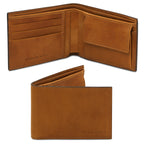 Exclusive 2 Fold Leather Wallet With Coin Pocket