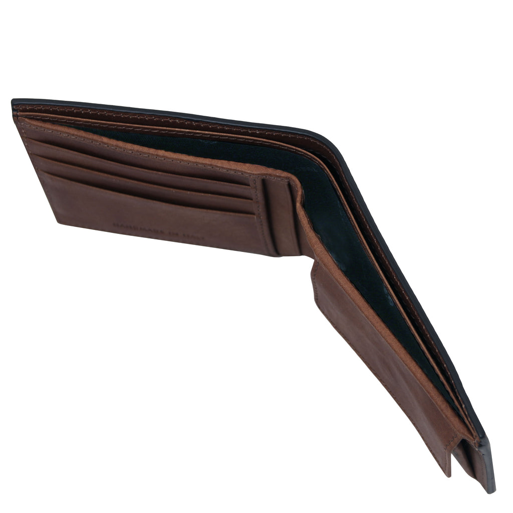 Exclusive 2 Fold Leather Wallet With Coin Pocket