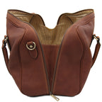LISBONA Travel Leather Duffle bag - Small Size