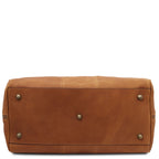 LISBONA Travel Leather Duffle bag - Small Size