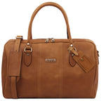 LISBONA Travel Leather Duffle bag - Small Size