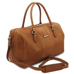 LISBONA Travel Leather Duffle bag - Small Size