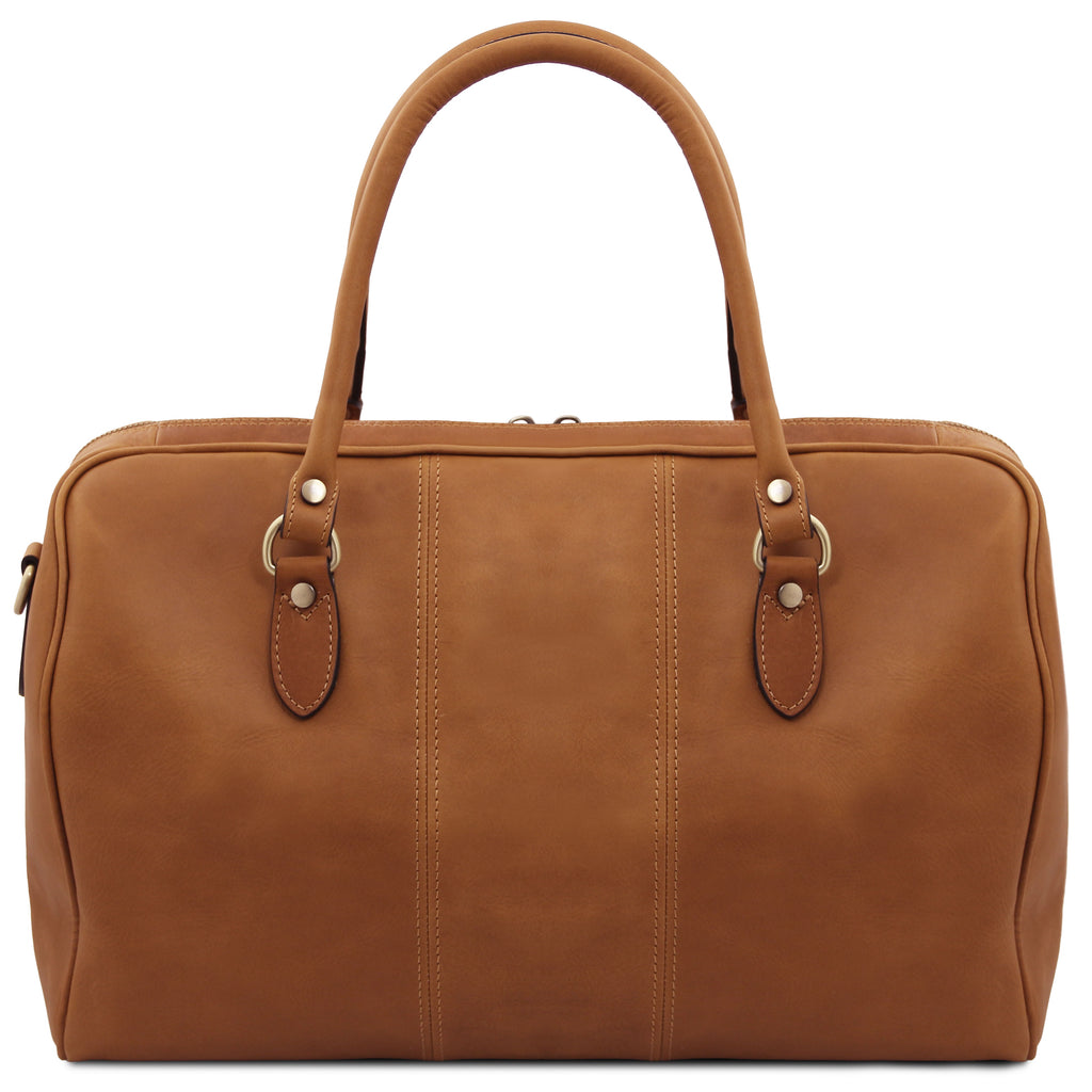 LISBONA Travel Leather Duffle bag - Small Size