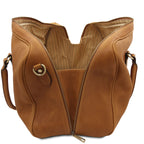 LISBONA Travel Leather Duffle bag - Small Size