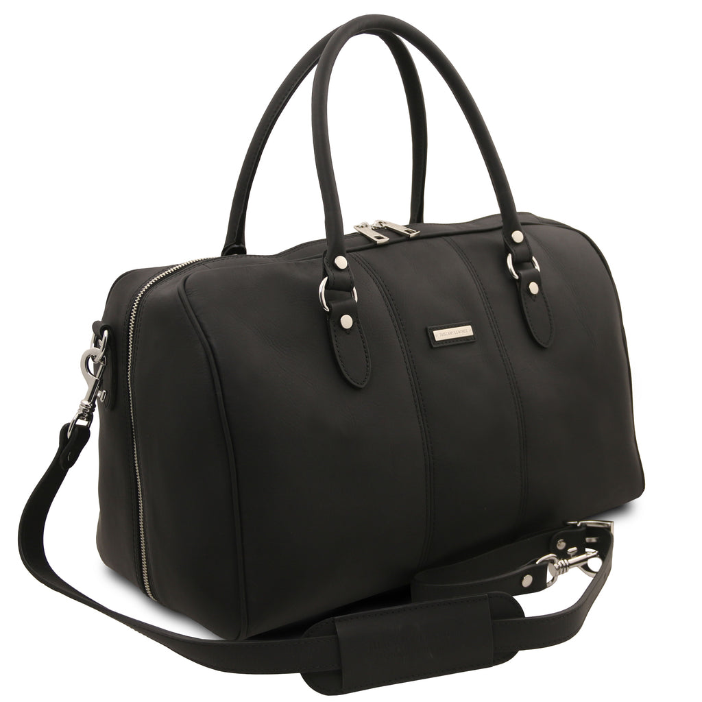LISBONA Travel Leather Duffle bag - Small Size