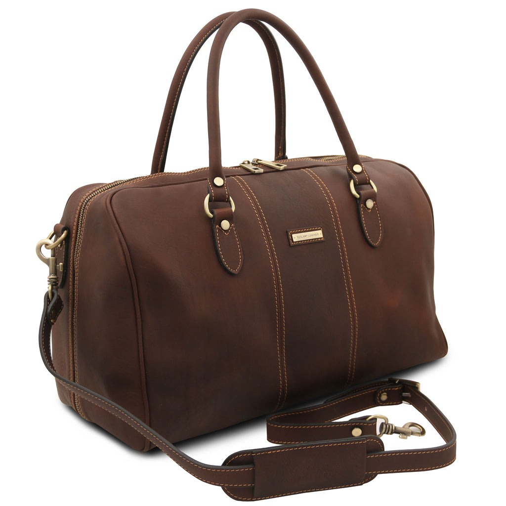LISBONA Travel Leather Duffle bag - Small Size