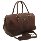 LISBONA Travel Leather Duffle bag - Small Size