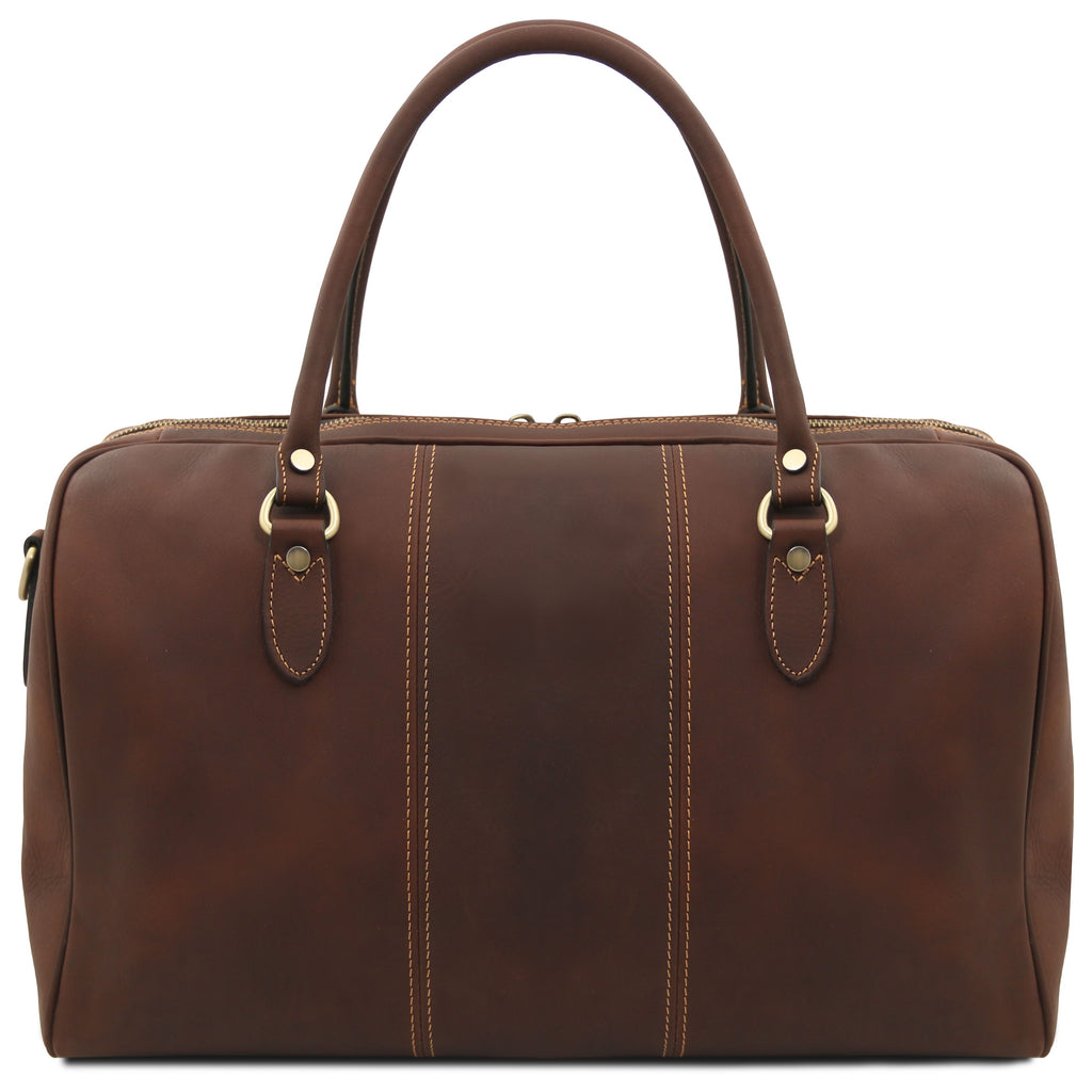 LISBONA Travel Leather Duffle bag - Small Size