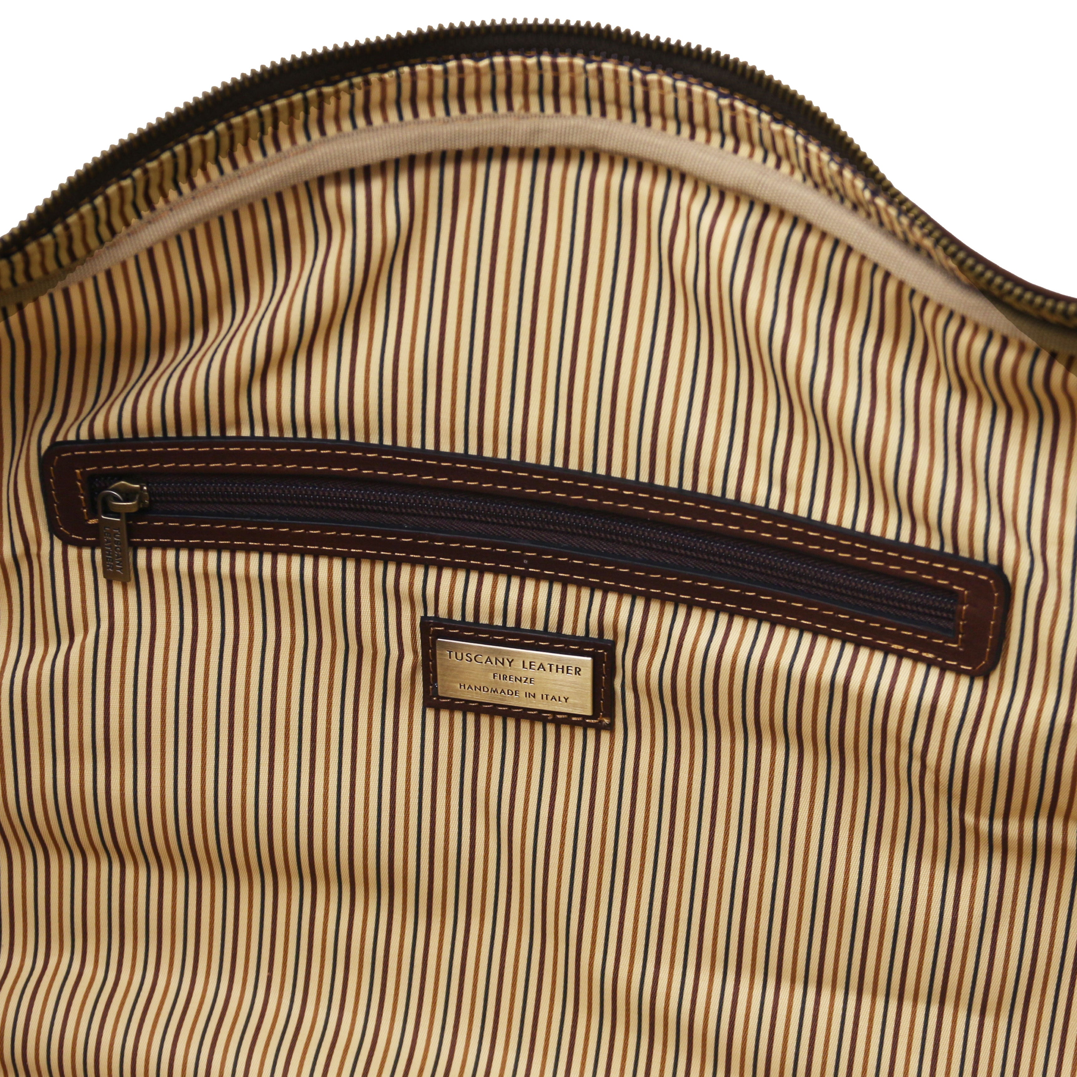 LISBONA Travel Leather Duffle bag - Small Size