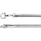 Oval Snake Chain 4.25 mm – Sterling Silver