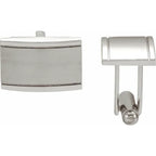Rectangle Cuff Links - Stainless Steel