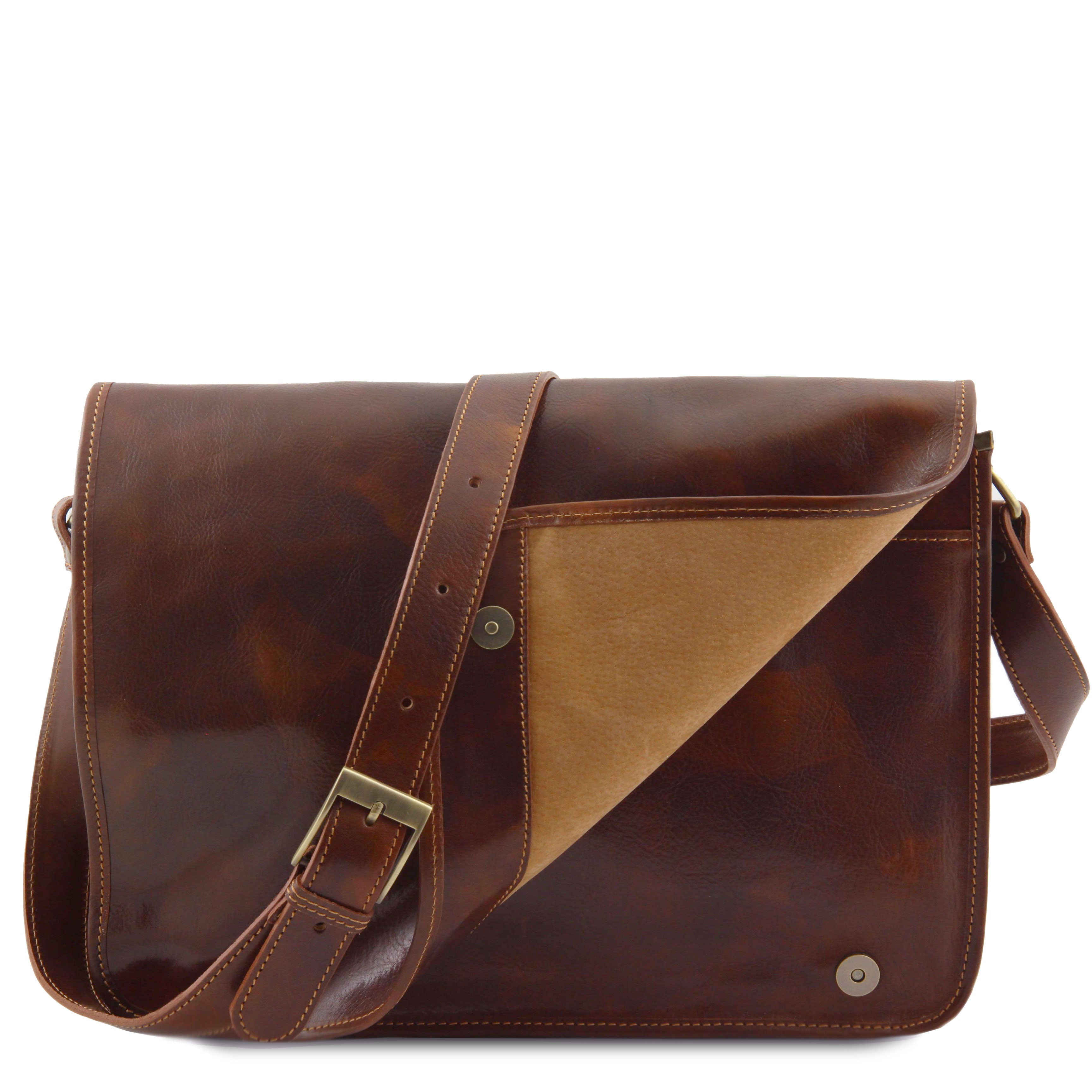 MESSENGER DOUBLE Crossbody Leather bag