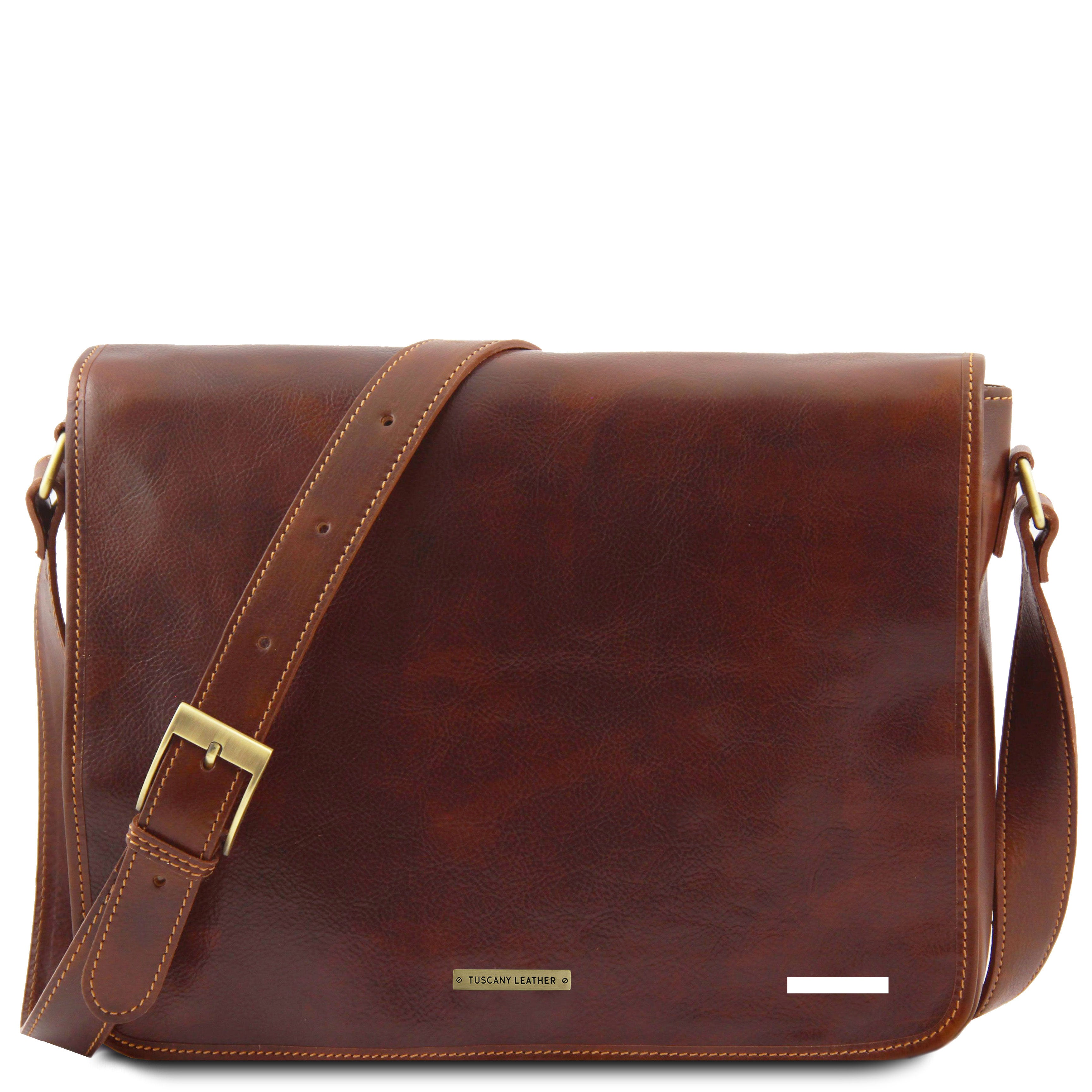 MESSENGER DOUBLE Crossbody Leather bag