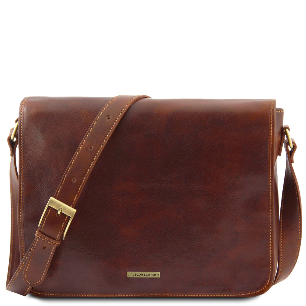 MESSENGER DOUBLE Crossbody Leather bag