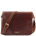 MESSENGER DOUBLE Crossbody Leather bag