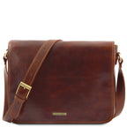MESSENGER DOUBLE Crossbody Leather bag