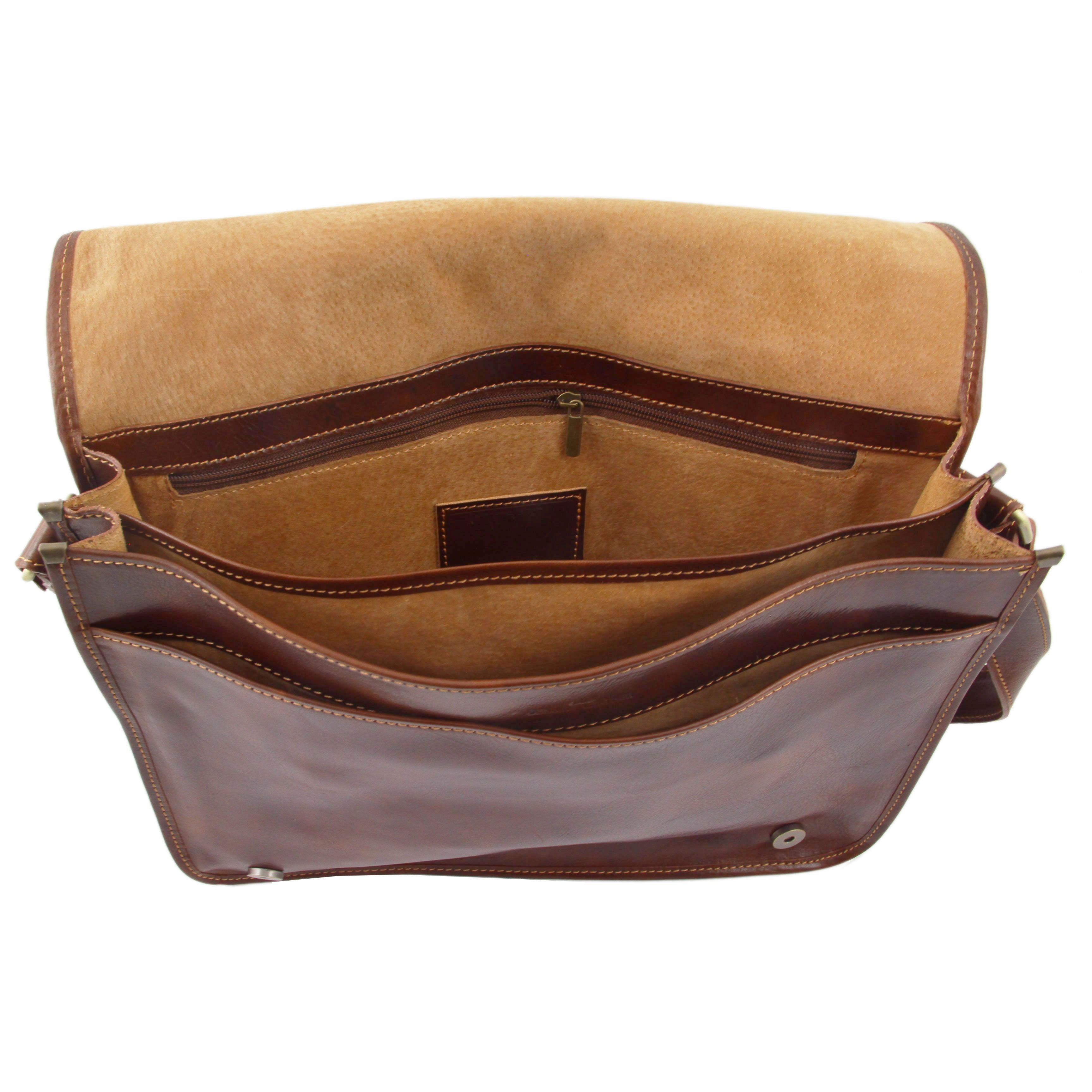 MESSENGER DOUBLE Crossbody Leather bag