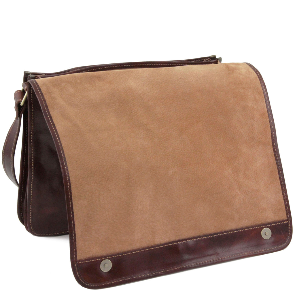 MESSENGER DOUBLE Crossbody Leather bag
