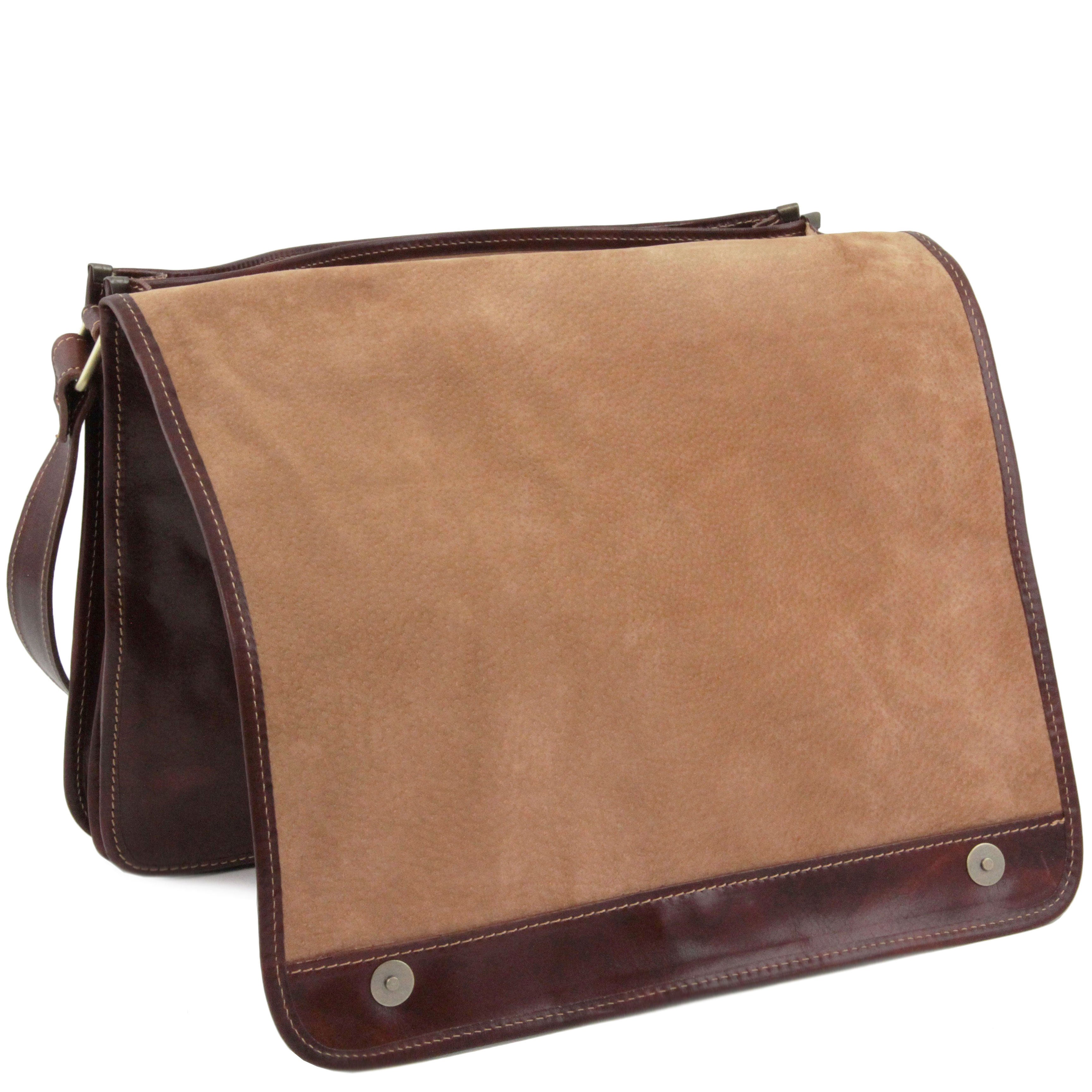 MESSENGER DOUBLE Crossbody Leather bag