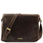 MESSENGER DOUBLE Crossbody Leather bag