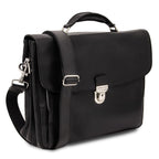 ALESSANDRIA LEATHER MULTI COMPARTMENT LAPTOP BRIEFCASE