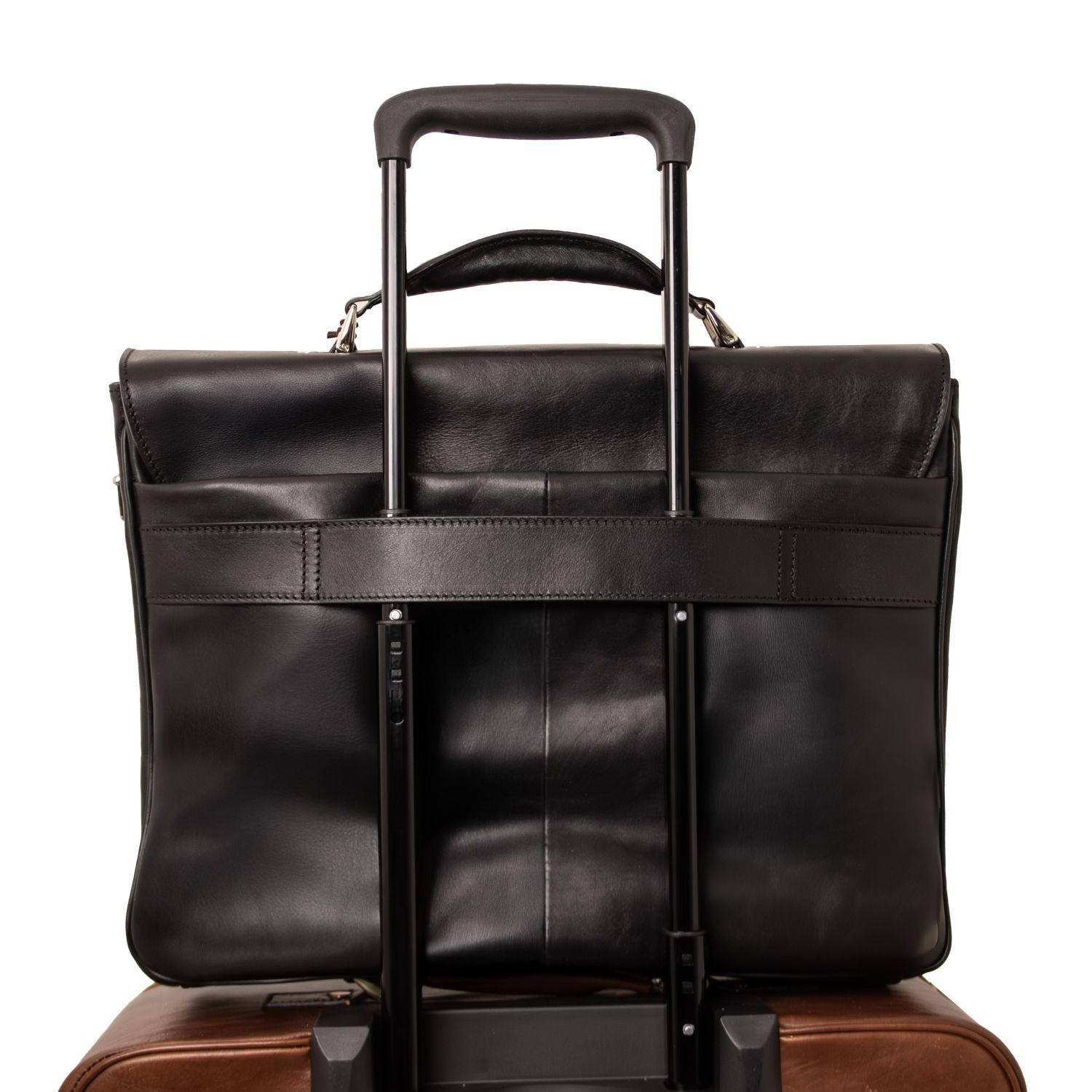 ALESSANDRIA LEATHER MULTI COMPARTMENT LAPTOP BRIEFCASE